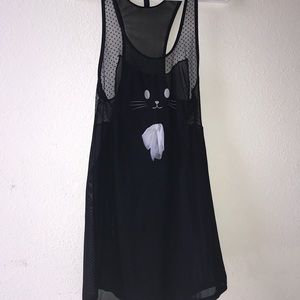 Black Swimsuit Cover-Up